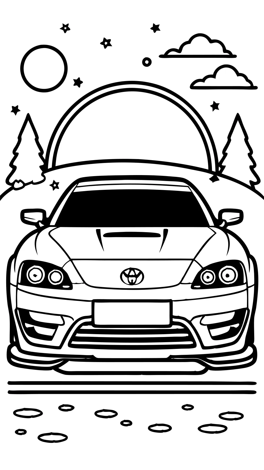 toyota supra coloring pages